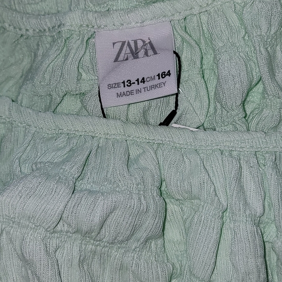 Zara Girls Tops Green Size 13-14 * - Picture 4 of 8